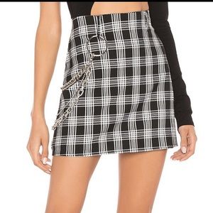 I am Gia checkered skirt size XS EUC